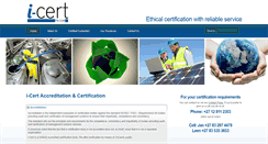 Desktop Screenshot of icert.co.za