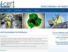 Tablet Screenshot of icert.co.za